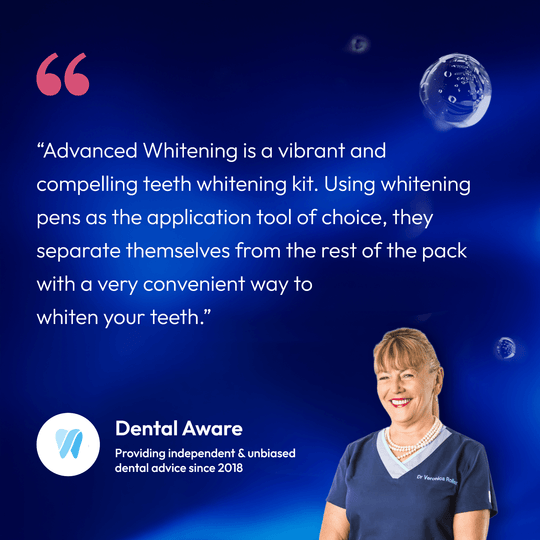 Advanced Whitening Teeth Whitening Kit endorsed by Dental Aware Australia